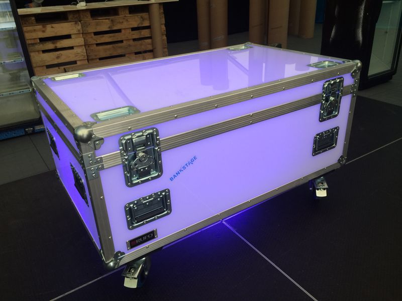 Flightcase i plexiglass