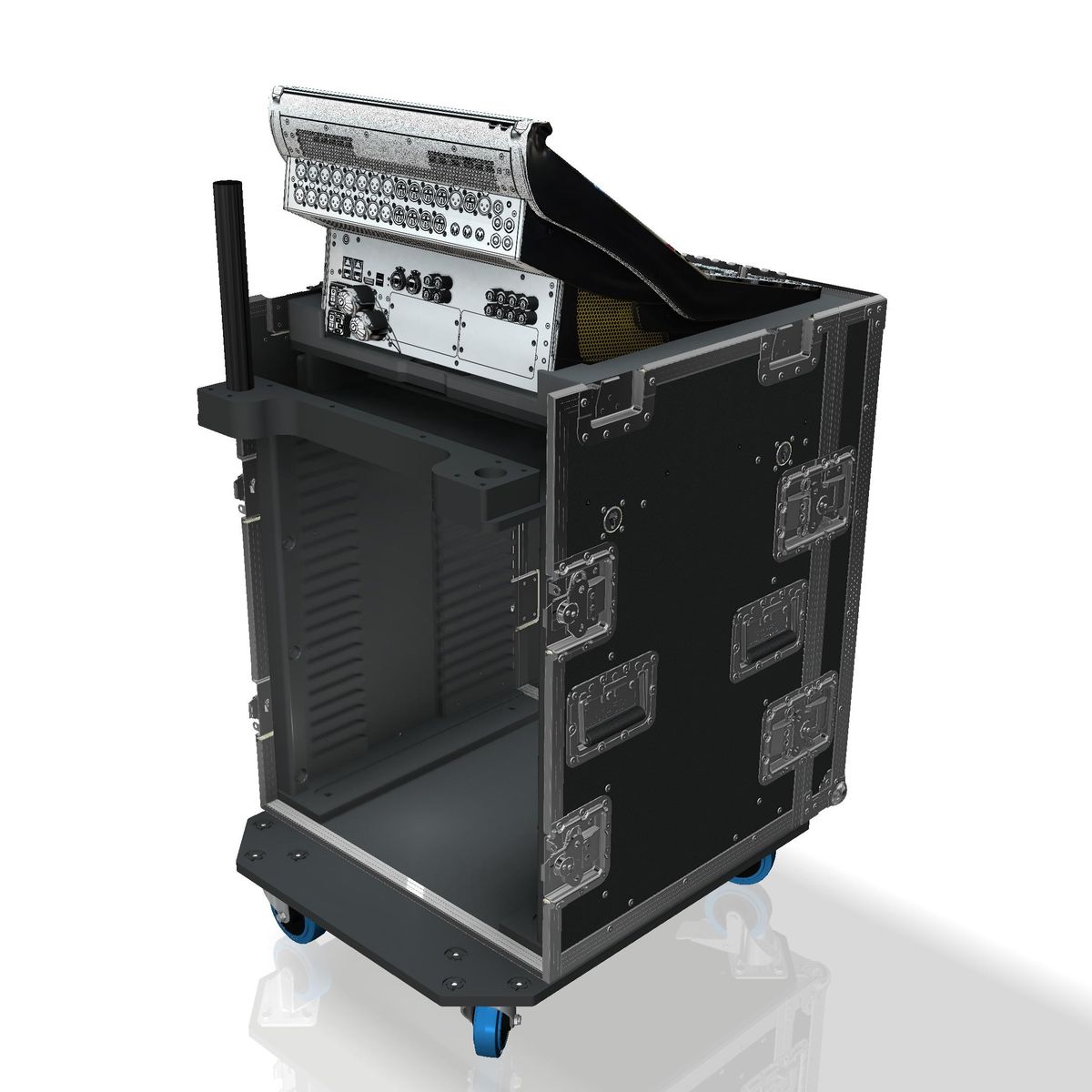 PTS 120-skap for DiGiCo 112 Quantum og AluPro